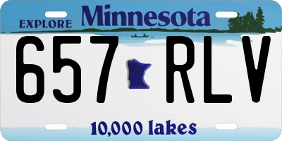 MN license plate 657RLV