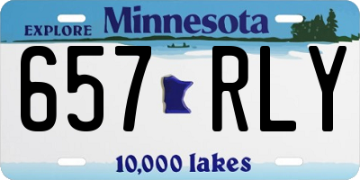 MN license plate 657RLY