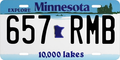 MN license plate 657RMB