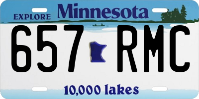 MN license plate 657RMC