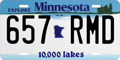 MN license plate 657RMD