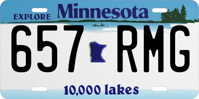 MN license plate 657RMG