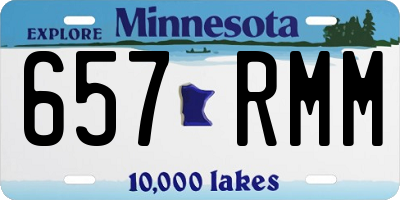 MN license plate 657RMM
