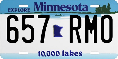 MN license plate 657RMO