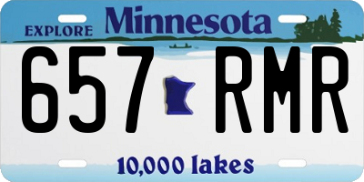 MN license plate 657RMR