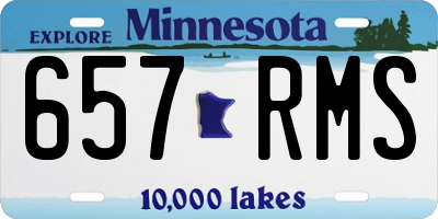 MN license plate 657RMS