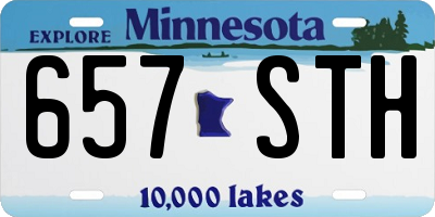 MN license plate 657STH