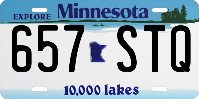 MN license plate 657STQ