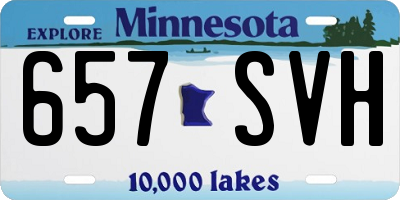 MN license plate 657SVH