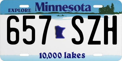 MN license plate 657SZH