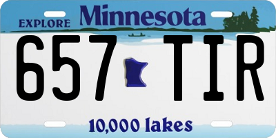 MN license plate 657TIR