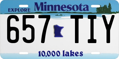 MN license plate 657TIY