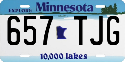 MN license plate 657TJG