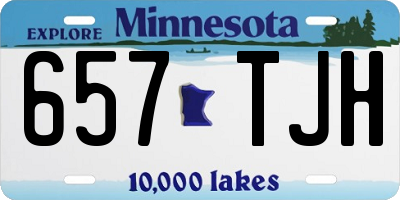 MN license plate 657TJH