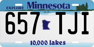 MN license plate 657TJI