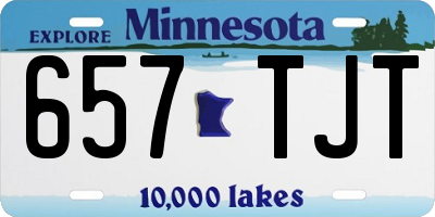 MN license plate 657TJT