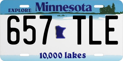 MN license plate 657TLE