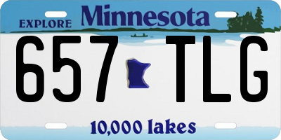 MN license plate 657TLG