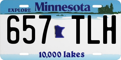 MN license plate 657TLH
