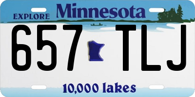 MN license plate 657TLJ