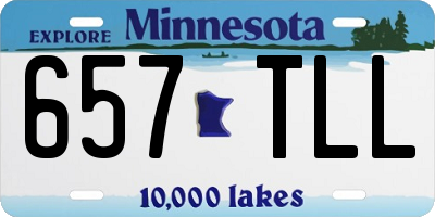MN license plate 657TLL