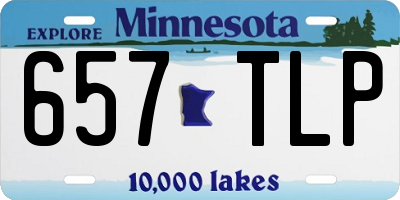 MN license plate 657TLP