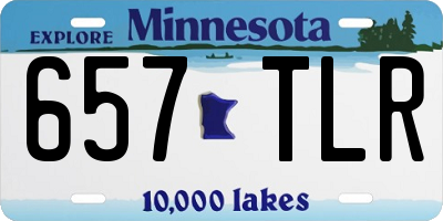 MN license plate 657TLR