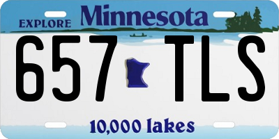 MN license plate 657TLS