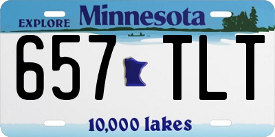 MN license plate 657TLT