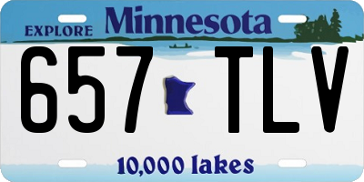 MN license plate 657TLV