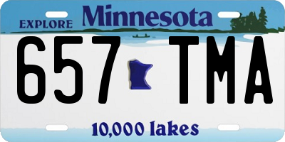 MN license plate 657TMA