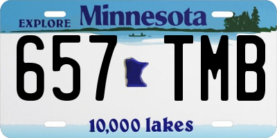 MN license plate 657TMB