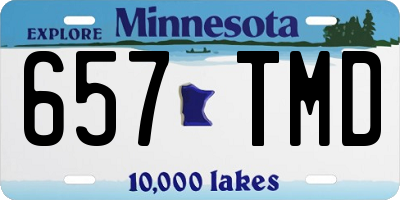 MN license plate 657TMD