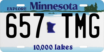 MN license plate 657TMG