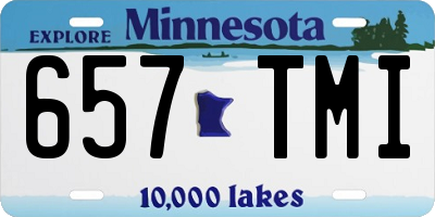 MN license plate 657TMI