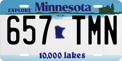 MN license plate 657TMN