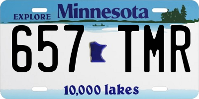 MN license plate 657TMR