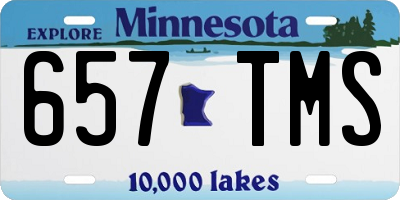 MN license plate 657TMS