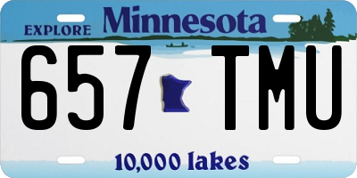MN license plate 657TMU