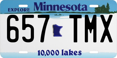 MN license plate 657TMX