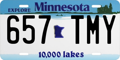 MN license plate 657TMY