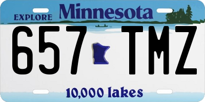 MN license plate 657TMZ