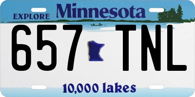 MN license plate 657TNL