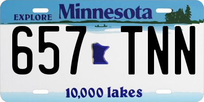 MN license plate 657TNN