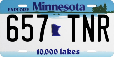 MN license plate 657TNR
