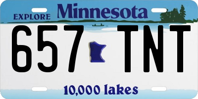 MN license plate 657TNT