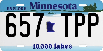 MN license plate 657TPP
