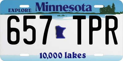 MN license plate 657TPR