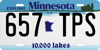 MN license plate 657TPS