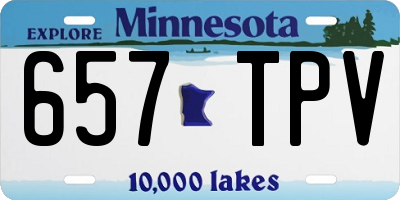 MN license plate 657TPV